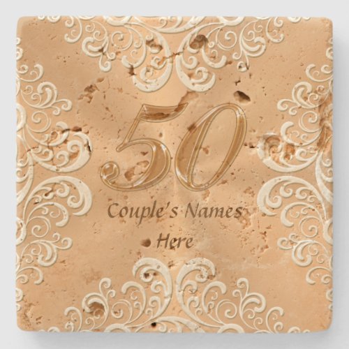 50th Anniversary Gifts Ideas Personalized Coasters