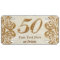 50th Anniversary Gifts Personalized License Plate