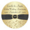 50th Anniversary Gold, Black 1.5" Round Sticker
