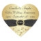 50th Anniversary Gold, Black 1.5" Round Sticker