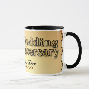 50th Anniversary - Gold - Customize Mug