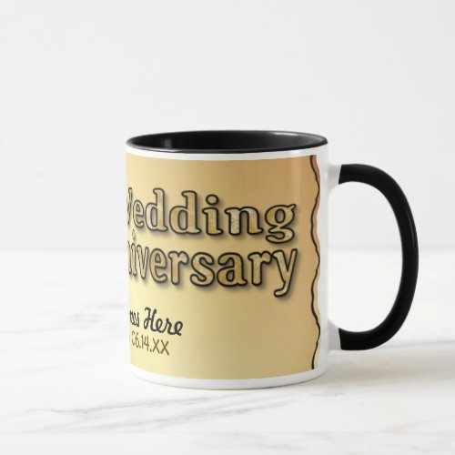 50th Anniversary _ Gold _ Customize Mug