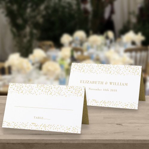 50th Anniversary Gold Dust Place Card