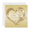 50th Anniversary Gold Heart Invitation