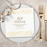50th Anniversary Gold Love Hearts Confetti 