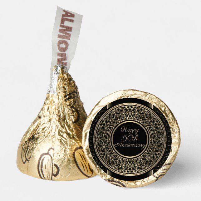 50th Anniversary Gold Medallion  Hershey®'s Kisses® (Front)