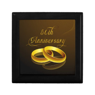 50th Anniversary Gold Script Gift Box