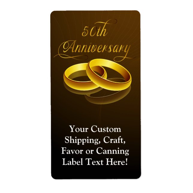 50th Anniversary | Gold Script Label (Front)