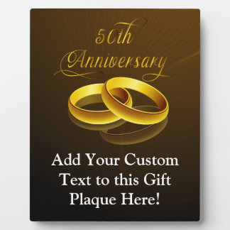 50th Anniversary | Gold Script Plaque