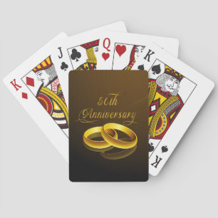 50th Anniversary Gold Script Poker Cards
