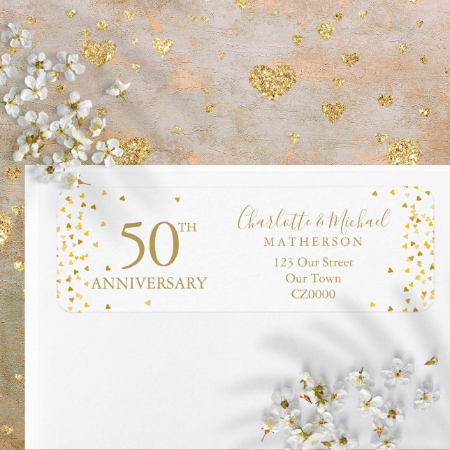 50th Anniversary Gold Signature Return Address Label (50th Anniversary Gold Signature Return Address Label)