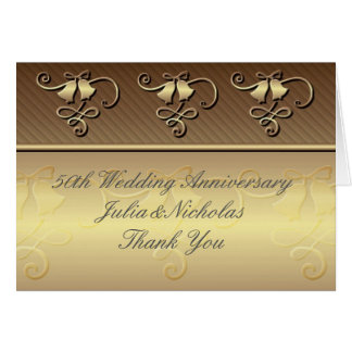 50th Wedding Anniversary Thank You Cards  Invitations 