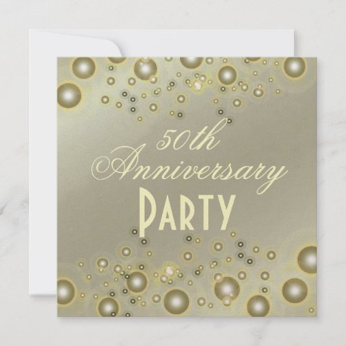 50th ANNIVERSARY  GOLDEN ANNIVERSARYLUXE PAPER Invitation