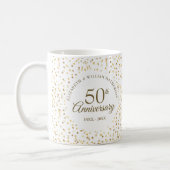 50th Anniversary Golden Hearts Coffee Mug (Left)