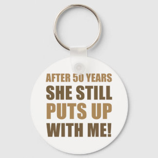 50th Anniversary Humor For Men Keychain