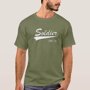 50Th Anniversary In Service Soldier Since 1972 Gif T-Shirt