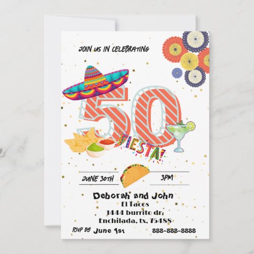 50th Anniversary  Invitation