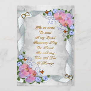 50th Anniversary invitation for parents