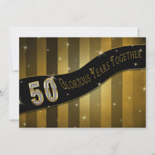 50th Anniversary Invitation - Glorious Years