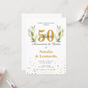 50th Anniversary Invitation in Spanish