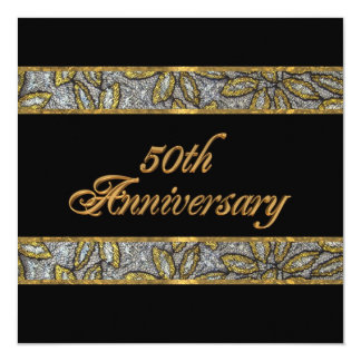 50th anniversary invitation square
