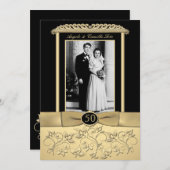 50th Anniversary Invitation with Photo Insert (Front/Back)