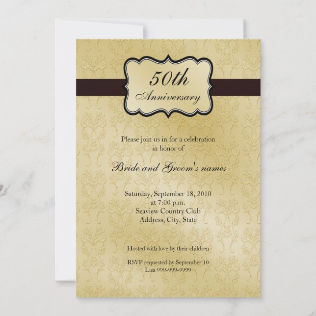 50th Anniversary Invitations (Front)