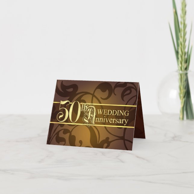 50th Anniversary Invitations - Folded Cards (Front)