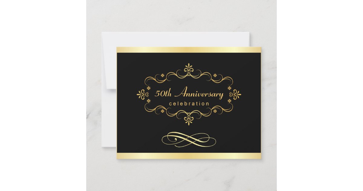 50th Anniversary Invitations Special Bargain Zazzle