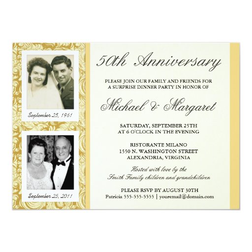 50Th Wedding Anniversary Invitation Templates 5