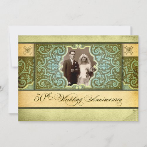 50th anniversary invitations with photo