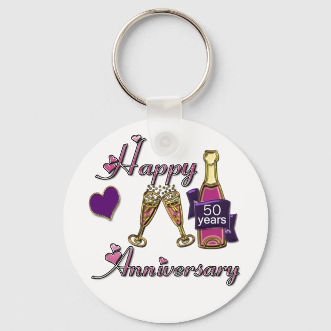 50th. Anniversary Keychain (Front)