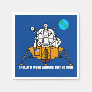 50th Anniversary logo, Apollo 11 Moon Landing: Napkins