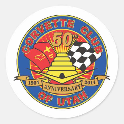 50th Anniversary Logo Stickers
