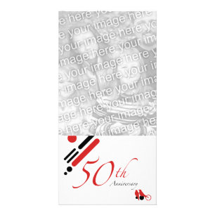 50th Anniversary (mod birds) Card