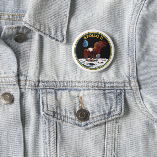 50th Anniversary Moon Landing Apollo 11 insignia Button