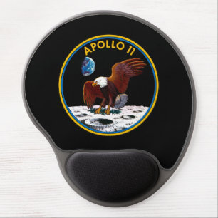 50th Anniversary Moon Landing, Apollo 11 insignia: Gel Mouse Pad