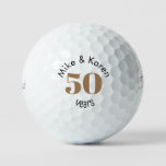50th Anniversary Names Titleist Pro V1  Golf Balls at Zazzle