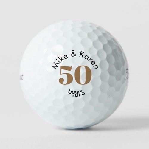 50th Anniversary Names Titleist Pro V1  Golf Balls