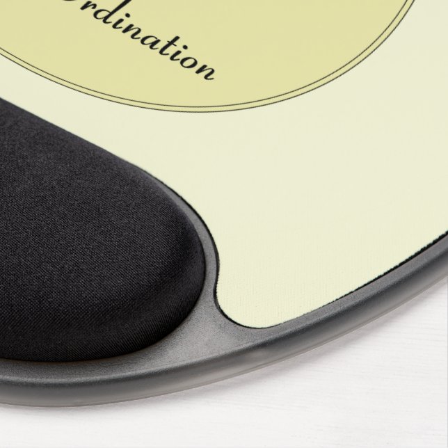 50th Anniversary of Priest with Embossed Cross Gel Mouse Pad (Right Side)