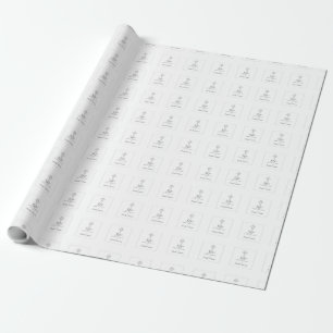 50th Anniversary of Priest with Embossed Cross Wrapping Paper