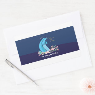 50th Anniversary of Religious Life Nun Pink Flower Rectangular Sticker