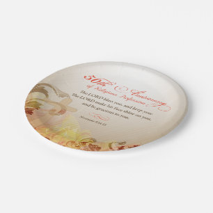 50th Anniversary of Religious Profession, Nun Paper Plates