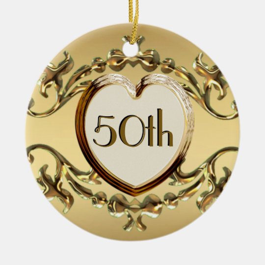 50th Anniversary Or 50th Birthday Ornament | Zazzle.com