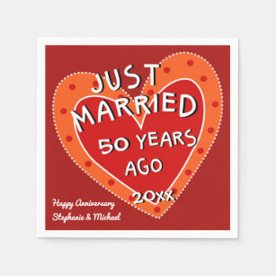 Napkins 25x25 2v 50 20pz Anniversary