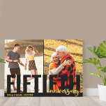 50th Anniversary Oversized Typography 2 Photo Canvas Print<br><div class="desc">Create your own unique 50th Wedding Anniversary gallery wrapped canvas with 2 of your favorite pictures. The photo template is ready for you to upload your photos (which are displayed in portrait format) and you can further personalize with your names and wedding date. The design features modern oversized typography and...</div>