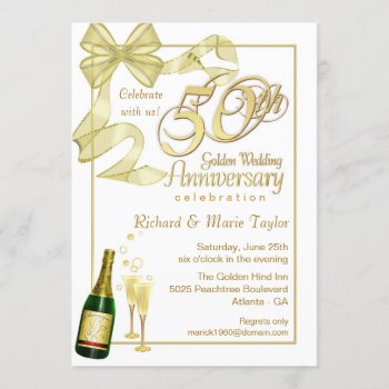 50th Anniversary Party - Bargain Invitations by SquirrelHugger at Zazzle