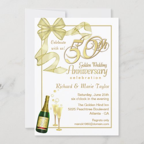 50th Anniversary Party _ Bargain Invitations