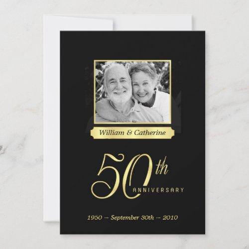 50th Anniversary Party - Custom Photo Invitations