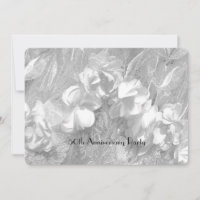 50th Anniversary Party Elegant White Floral Lace